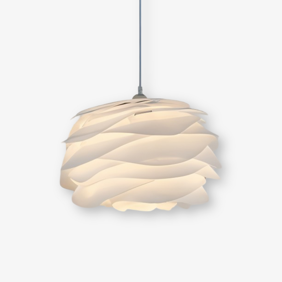 Aurora Taklampa – Stilren PVC Pendel i Blomdesign