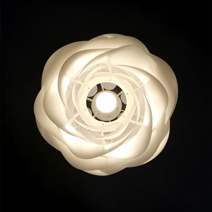 Aurora Taklampa – Stilren PVC Pendel i Blomdesign