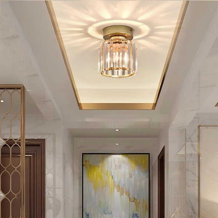 Taklampa Kristall Flush Mount Modern Armatur