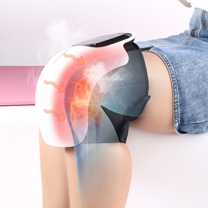 Smart Elektrisk Knä Massager Med Värme &amp; Infraröd Terapi