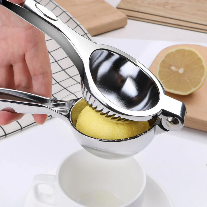 Luxora Manuell Citruspress Saftpress för Apelsiner och Citroner, Rostfritt Stål