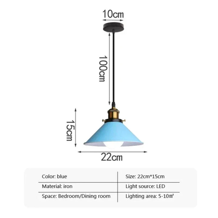 Industriell Elegans - LED Horn Hänglampa