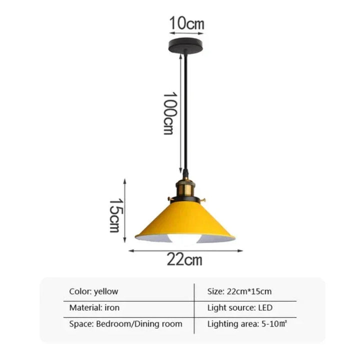 Industriell Elegans - LED Horn Hänglampa