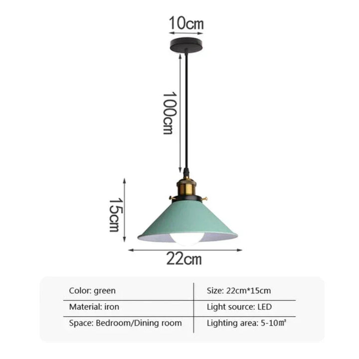 Industriell Elegans - LED Horn Hänglampa