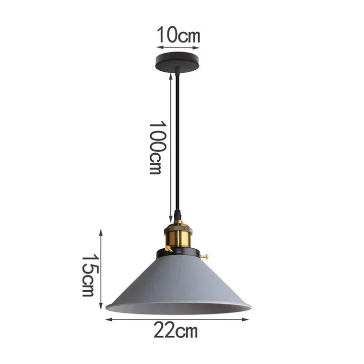 Industriell Elegans - LED Horn Hänglampa
