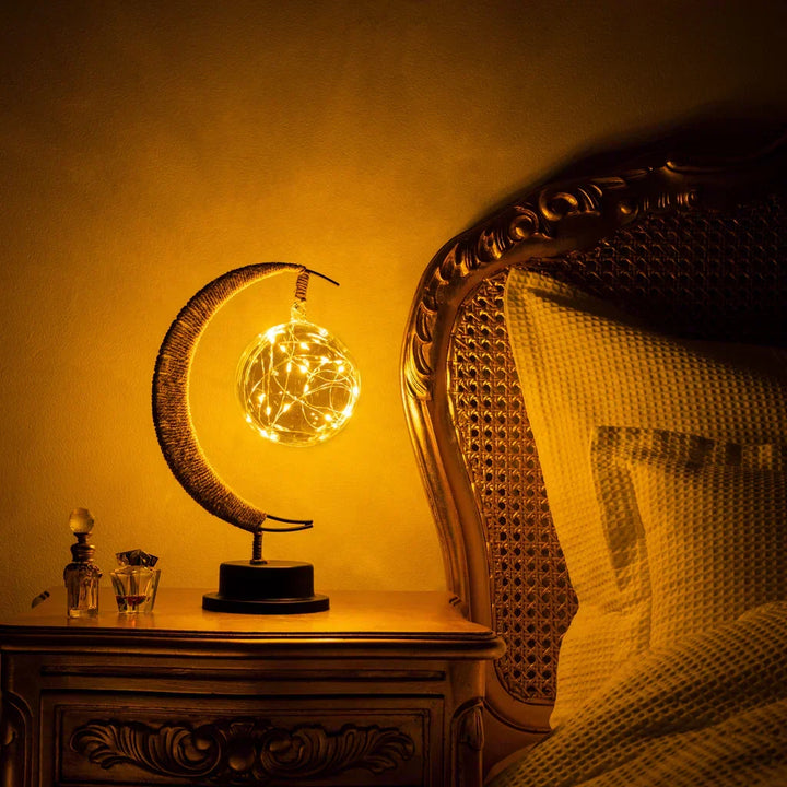 Bordslampa LED Månlampa för Sovrum