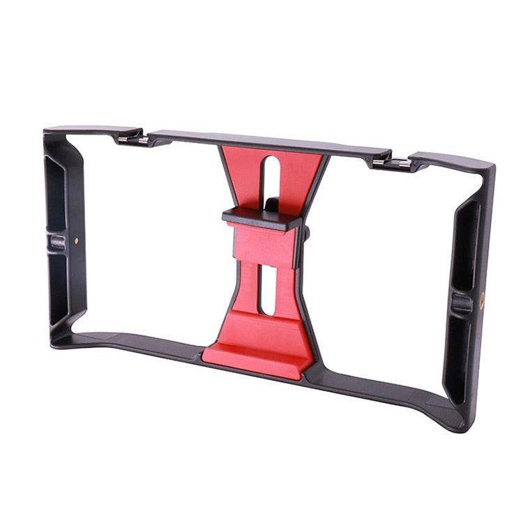 Smartphone Video Rig Stabilizer med Ljus – Smidig Filminspelning &amp; Belysning för Mobil Filmning