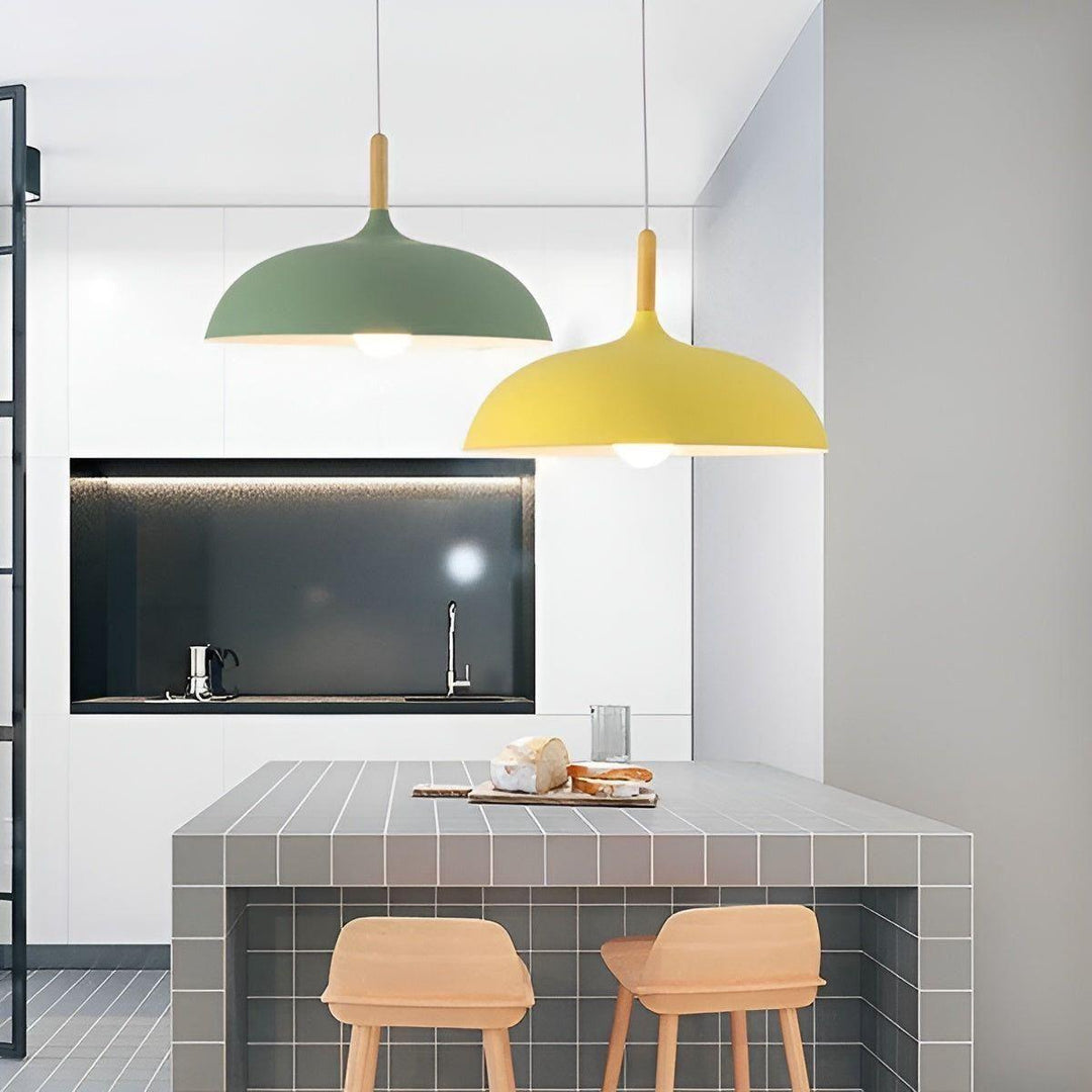 Eichenholz-hänglampa – Minimalistisk takbelysning i skandinavisk stil