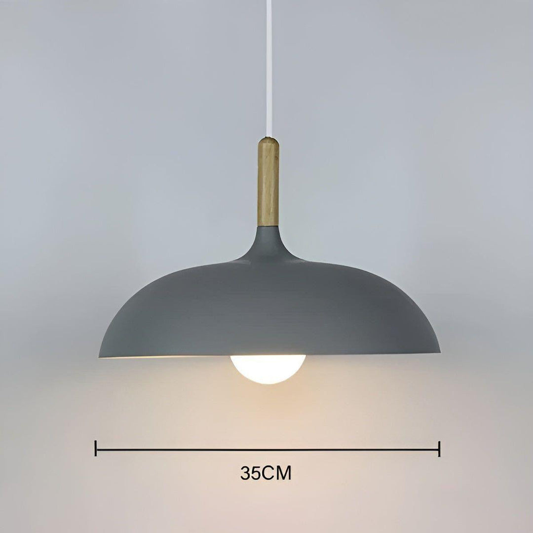 Eichenholz-hänglampa – Minimalistisk takbelysning i skandinavisk stil