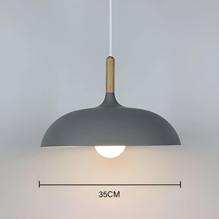 Eichenholz-hänglampa – Minimalistisk takbelysning i skandinavisk stil