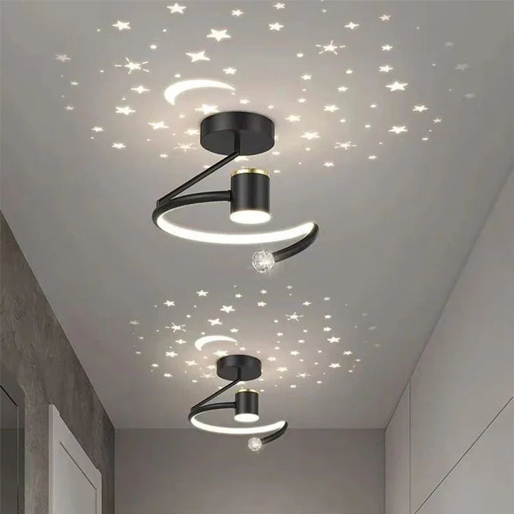 Carvallo – LED-taklampor med stjärn- och måndesign för en magisk hemmamiljö