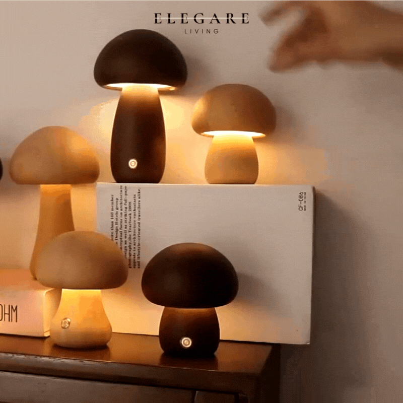 Mushroom Lamp - Svamp Nattduksbordslampa