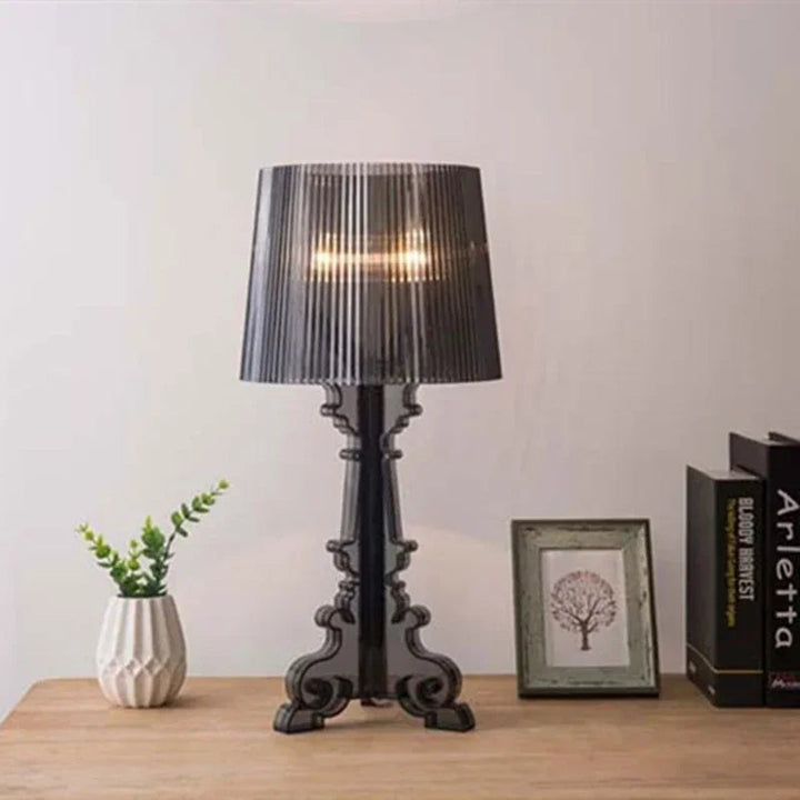 Burgundy Bordslampa med tidlös elegans för heminredning