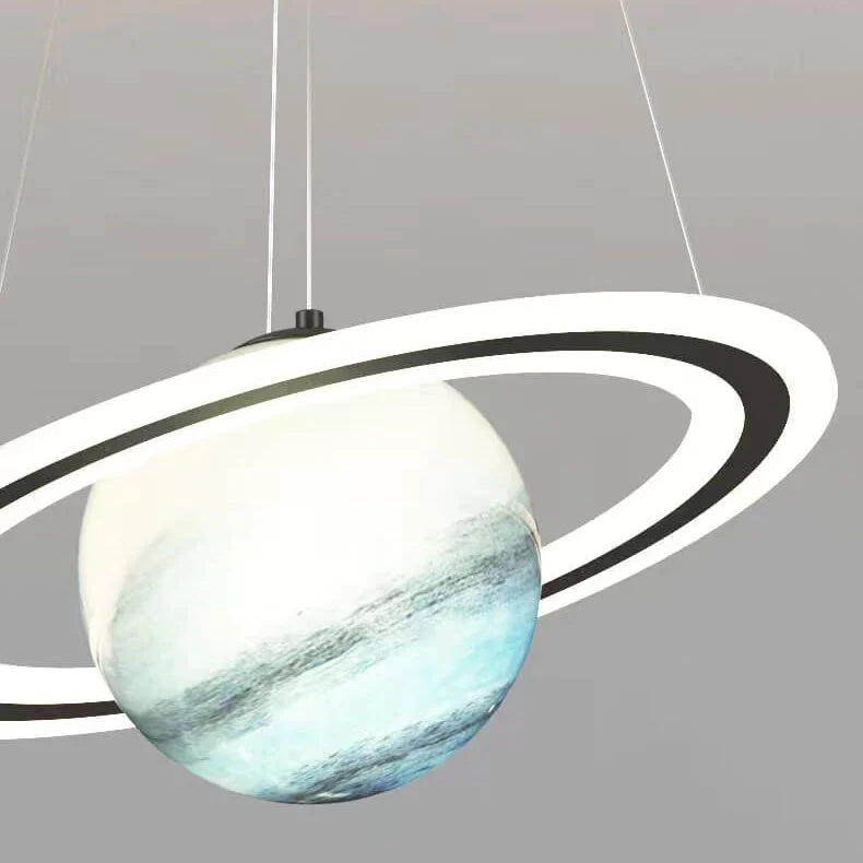 Barns LED Hängande Lampa med Planetär Motiv för Barnrum