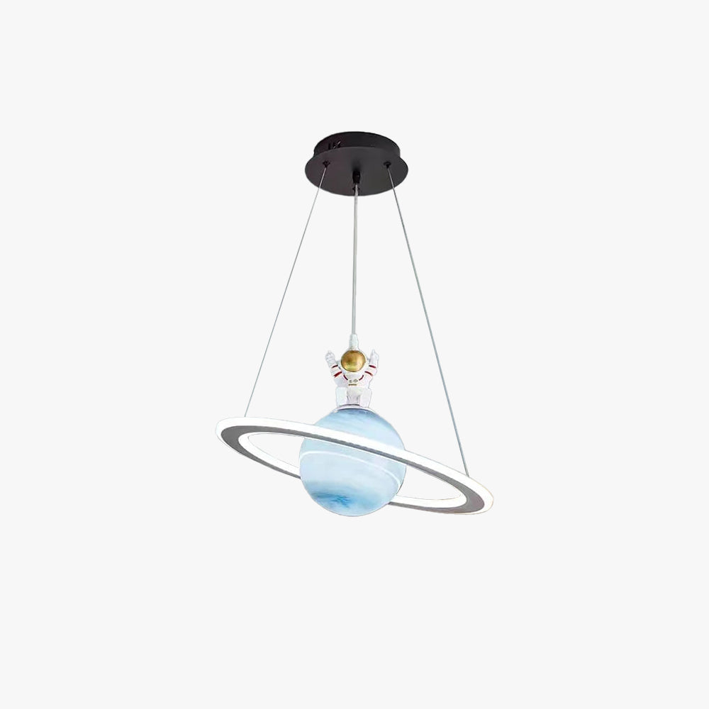 Barns LED Hängande Lampa med Planetär Motiv för Barnrum