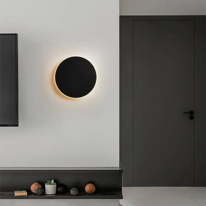 Samtida Rund LED Vägglampa för Modern Heminredning