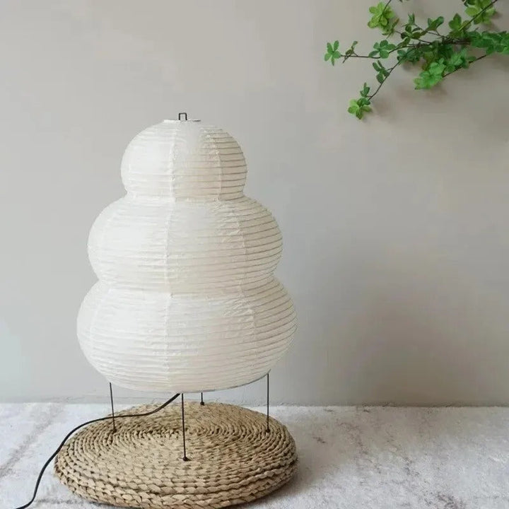 Hikari Washi Golvlampa | 23.6″ | Rispapper | Atmosfäriskt sken | Brick by Brick