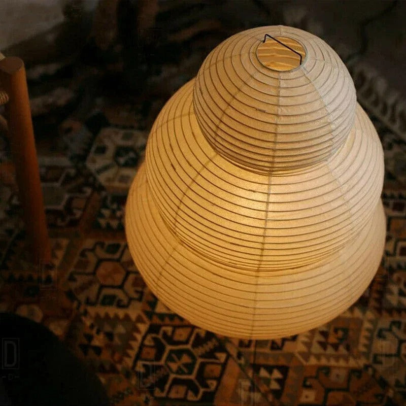 Hikari Washi Golvlampa | 23.6″ | Rispapper | Atmosfäriskt sken | Brick by Brick
