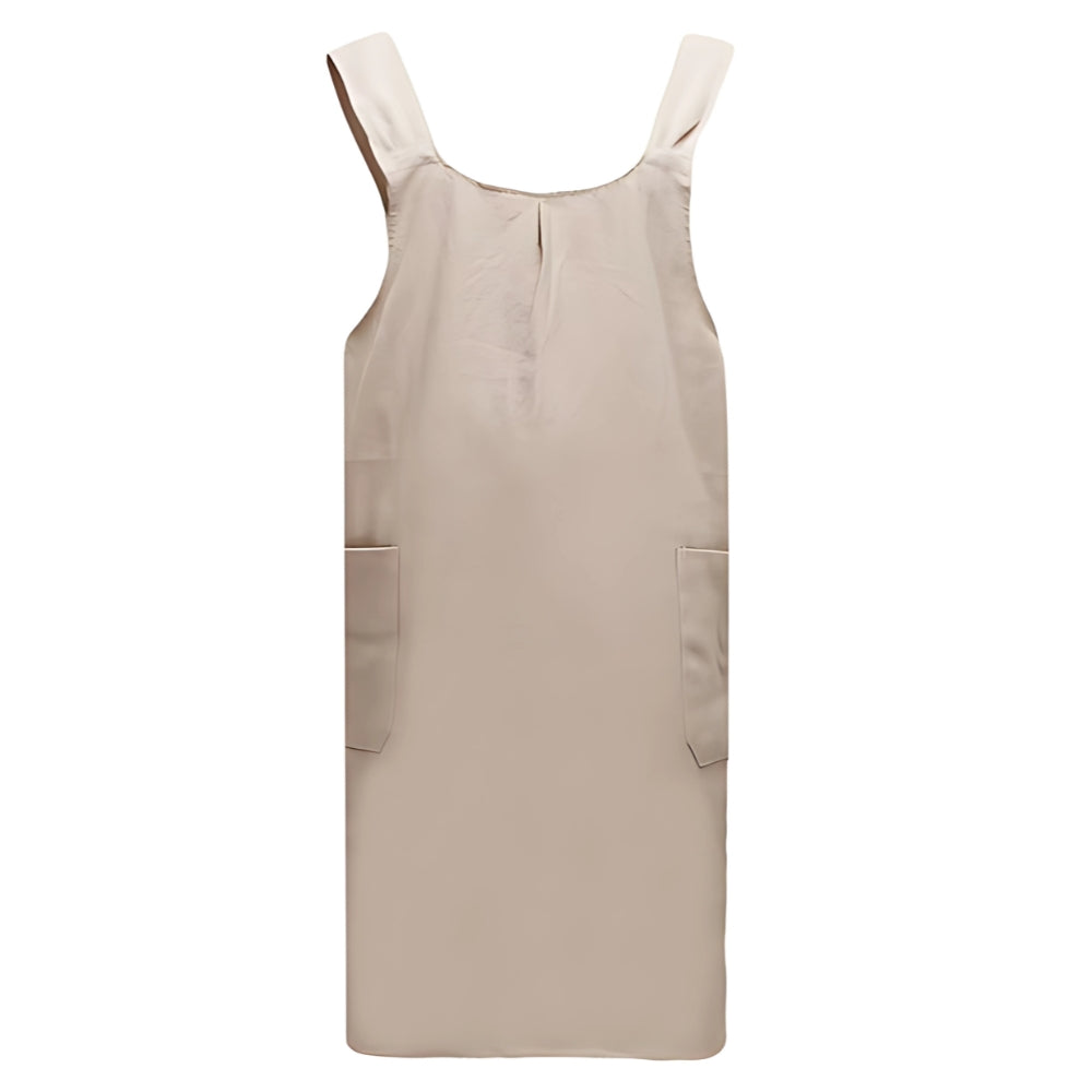 Elegant koreanskt förkläde med korsrygg för enkel stil