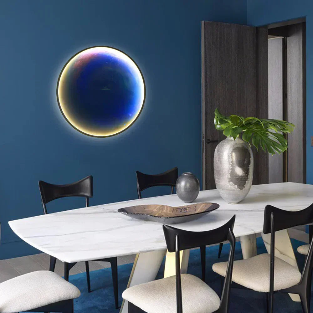 LunarGlow - LED Vägglampa för en Avkopplande Sovrumsupplevelse