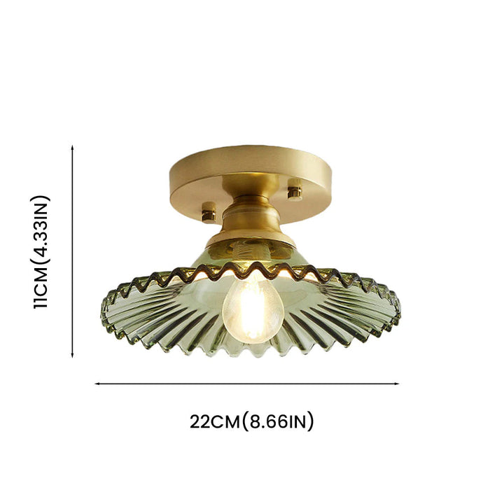 Taklampa Modern Glas Semi Flush Lampa