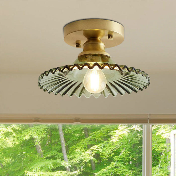 Taklampa Modern Glas Semi Flush Lampa