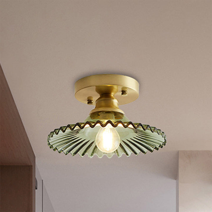 Taklampa Modern Glas Semi Flush Lampa