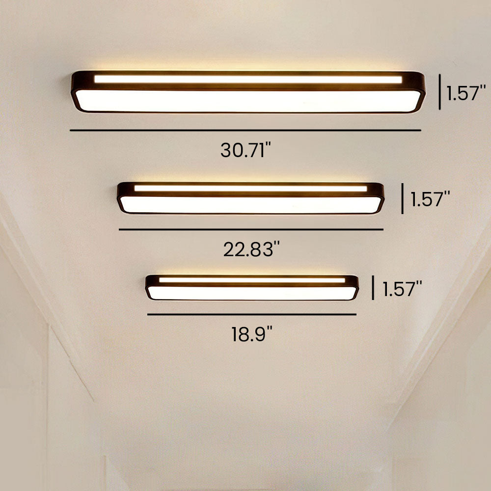 Nordic Minimalist Lång LED Taklampa