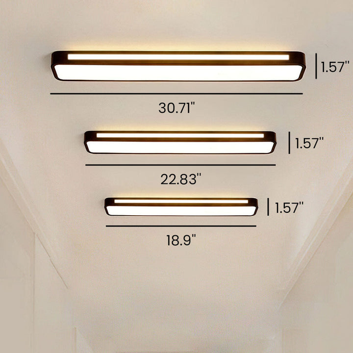 Nordic Minimalist Lång LED Taklampa