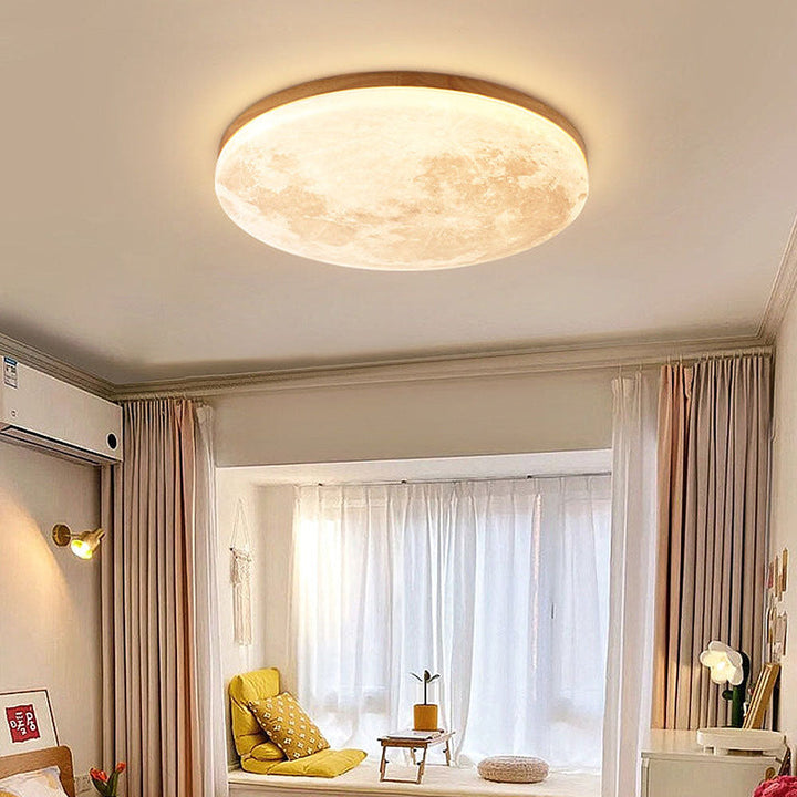 Elegant mån-inspirerad LED taklampa