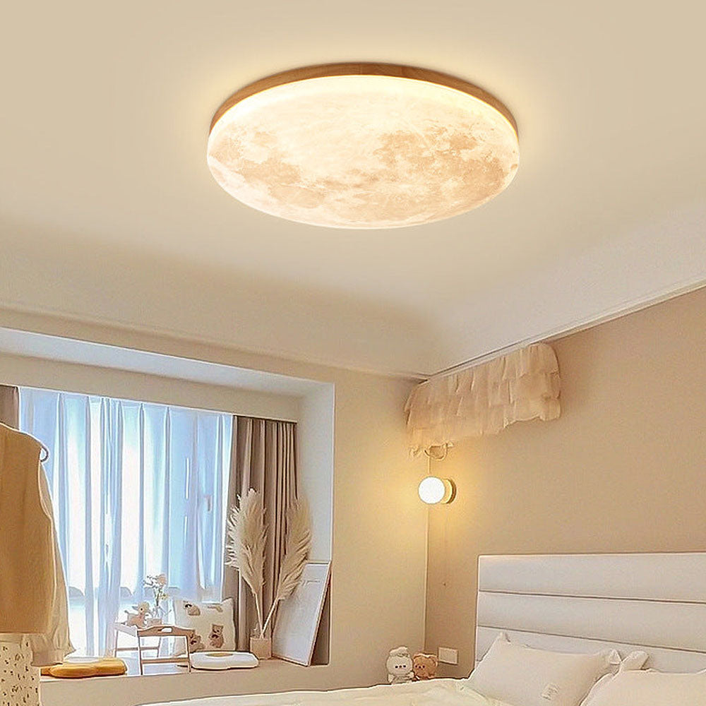 Elegant mån-inspirerad LED taklampa