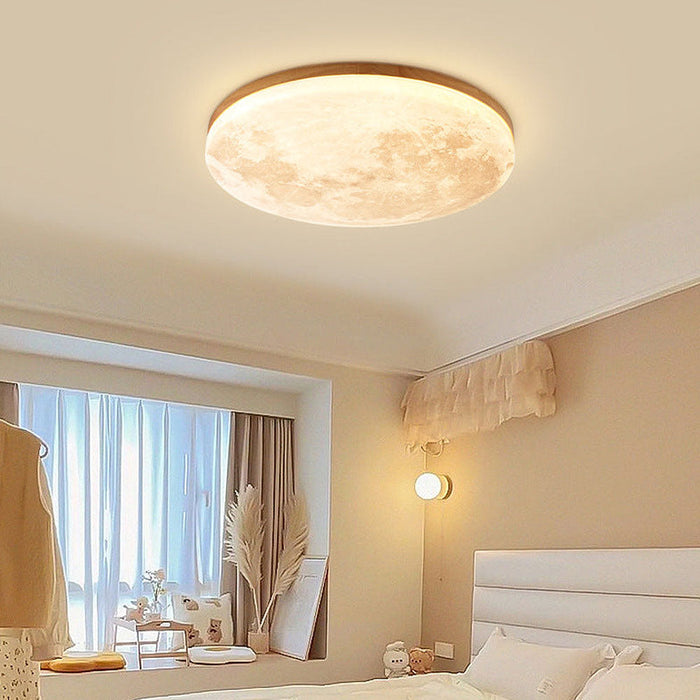 Elegant mån-inspirerad LED taklampa