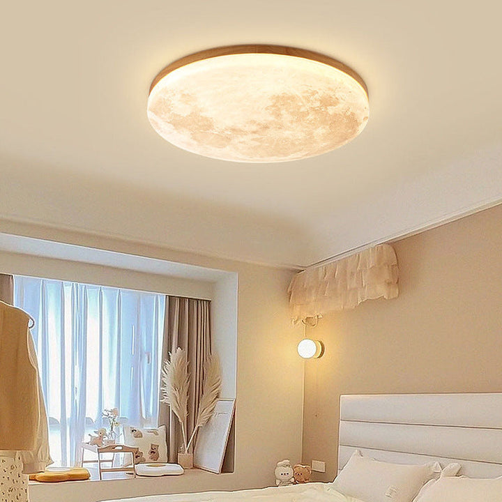 Elegant mån-inspirerad LED taklampa