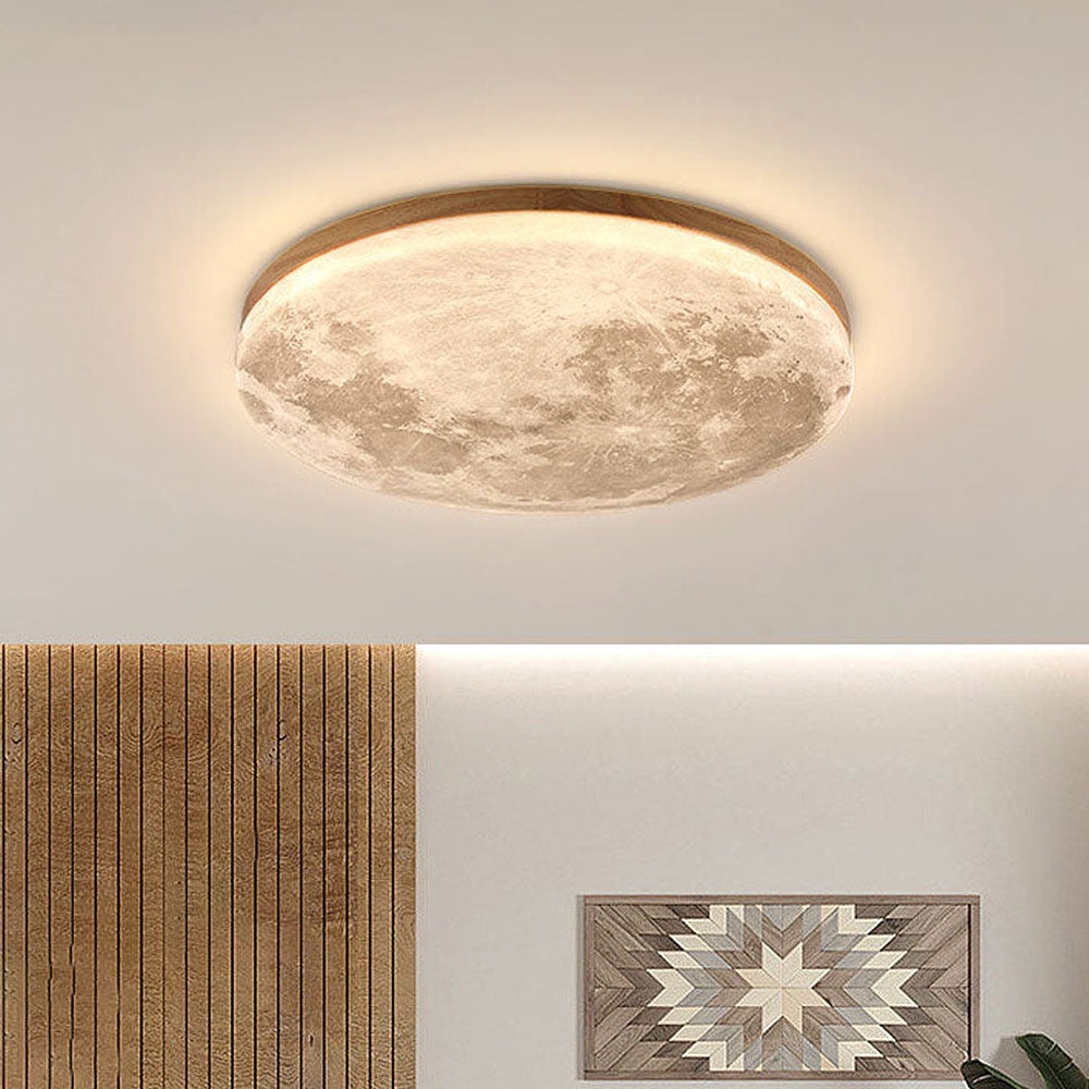 Elegant mån-inspirerad LED taklampa