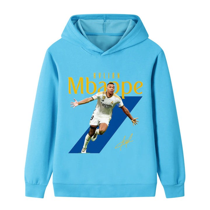 Mbappé Fotbolls Hoodie för Barn