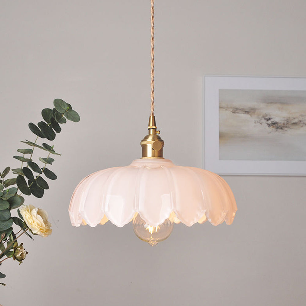 Pendellampa Vintage Glas Hängande Lampa
