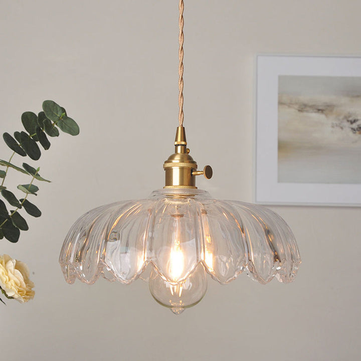 Pendellampa Vintage Glas Hängande Lampa