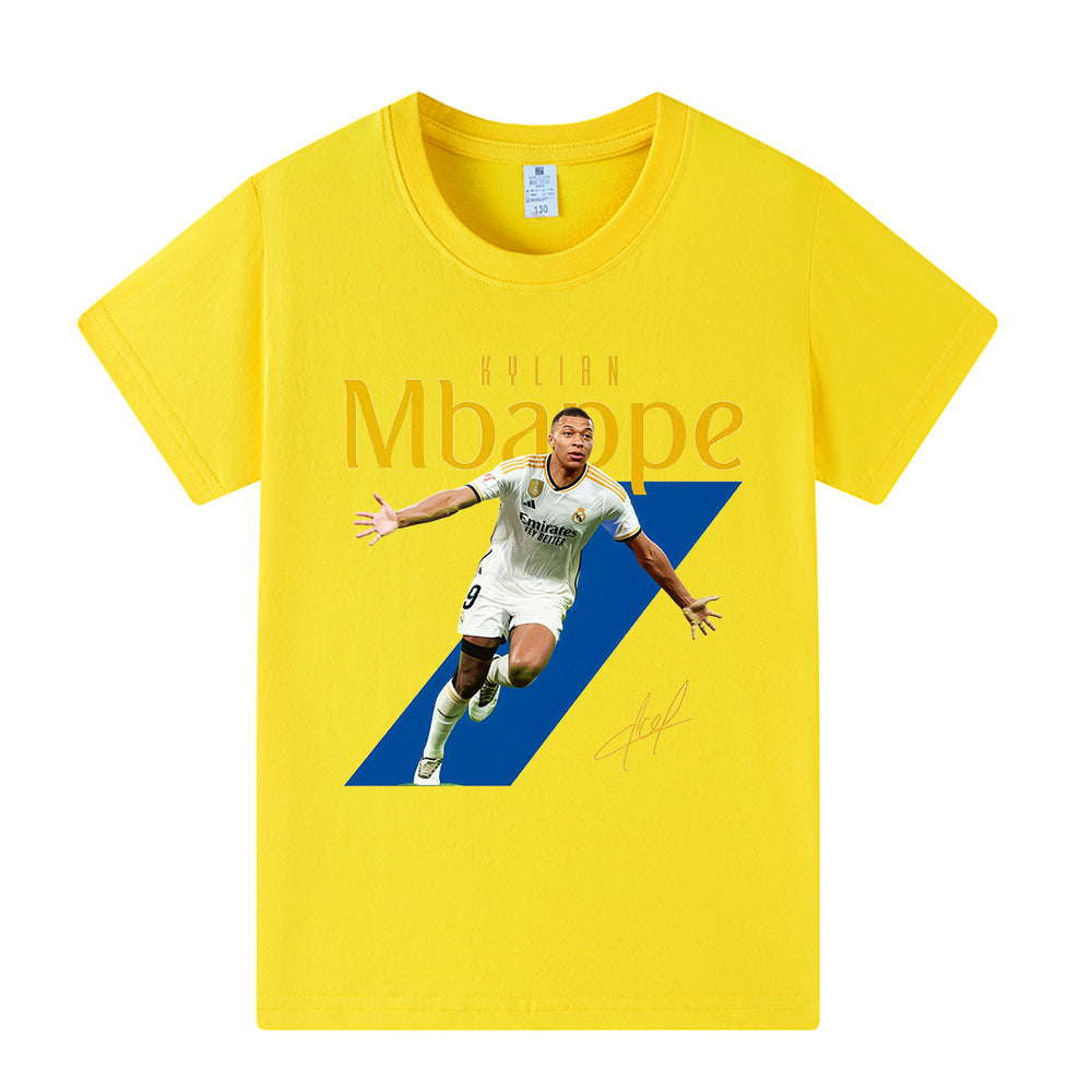 Kylian Mbappé Fotbolls T-shirt för Barn