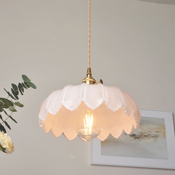 Pendellampa Vintage Glas Hängande Lampa
