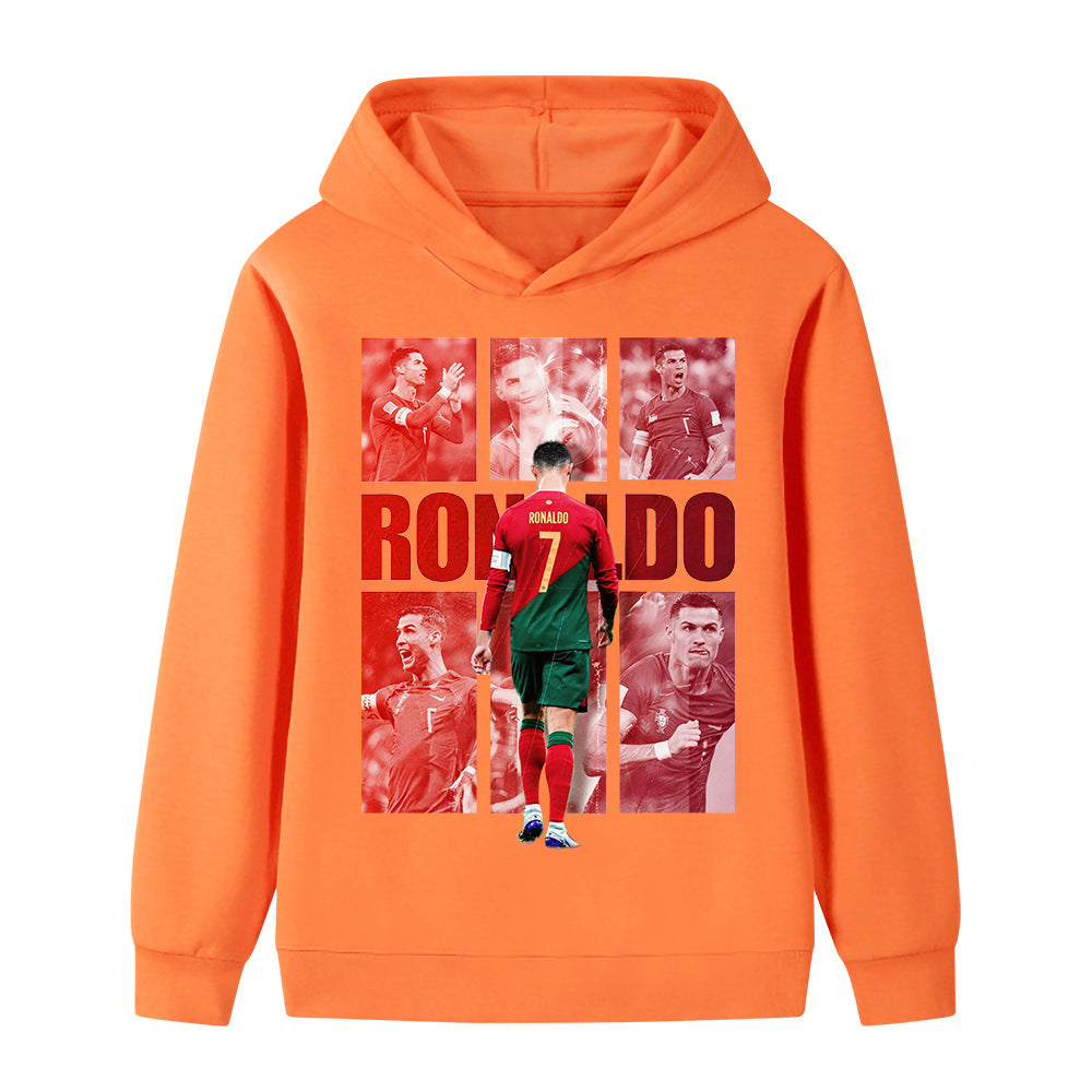 Ronaldo Fotbolls Hoodie för Barn - Portugal - Style
