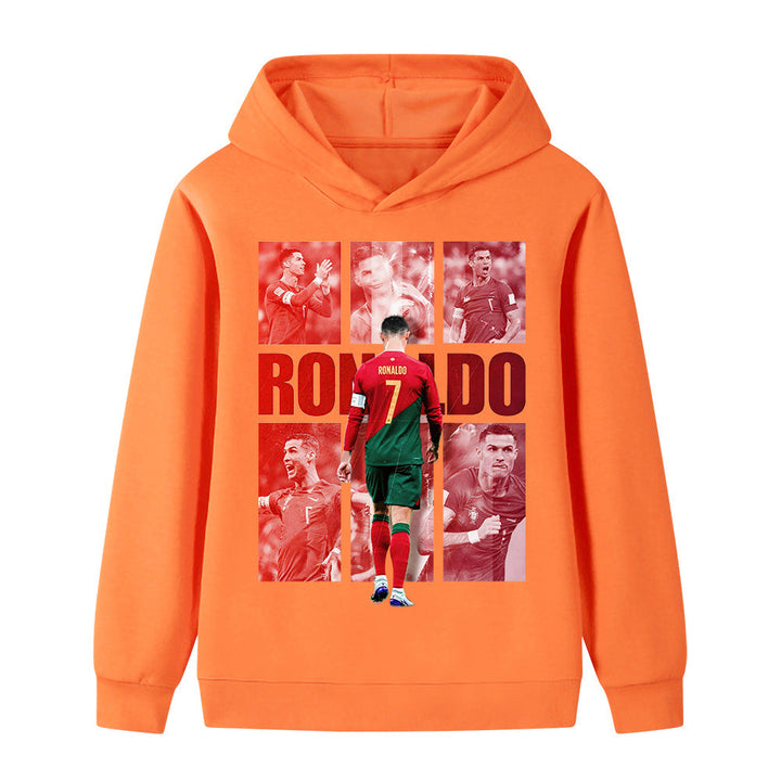 Ronaldo Fotbolls Hoodie för Barn - Portugal - Style