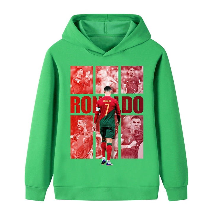 Ronaldo Fotbolls Hoodie för Barn - Portugal - Style