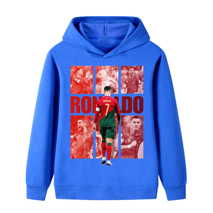 Ronaldo Fotbolls Hoodie för Barn - Portugal - Style