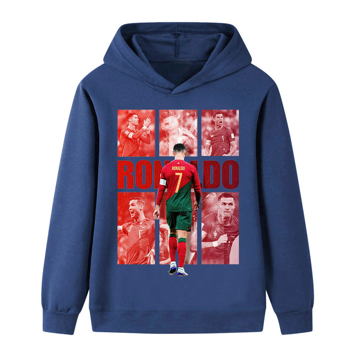 Ronaldo Fotbolls Hoodie för Barn - Portugal - Style