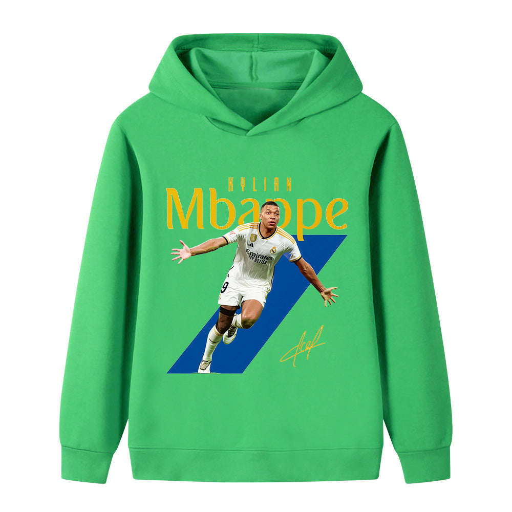 Mbappé Fotbolls Hoodie för Barn