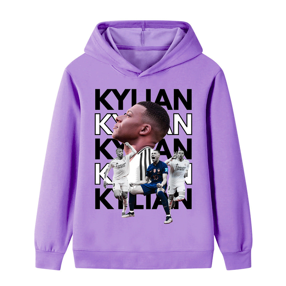 Kylian Mbappé Fotbolls Hoodie för Barn - Mbappe