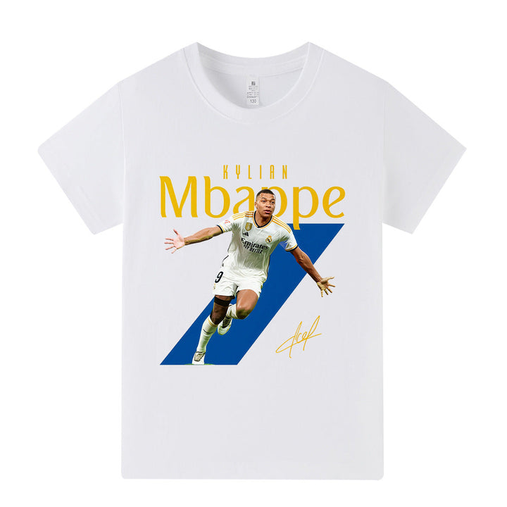 Kylian Mbappé Fotbolls T-shirt för Barn