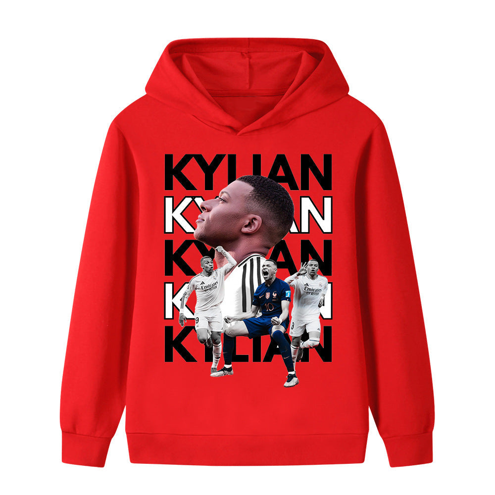 Kylian Mbappé Fotbolls Hoodie för Barn - Mbappe