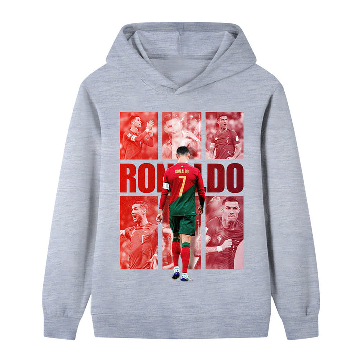 Ronaldo Fotbolls Hoodie för Barn - Portugal - Style