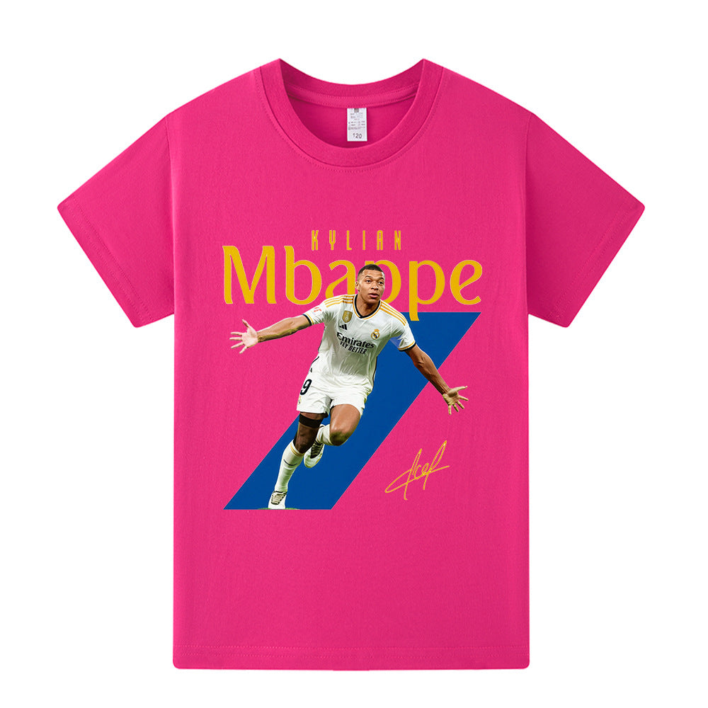 Kylian Mbappé Fotbolls T-shirt för Barn